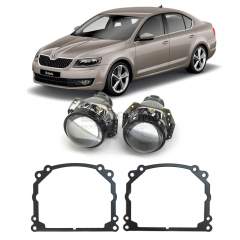 Ремкомплект для фар Skoda Octavia А7 [2012-н.в.] для замены штатных линз на модули Hella 3R