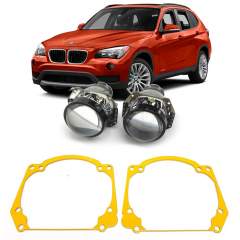 Ремкомплект для фар BMW X1 [2009-2012] для замены штатных линз на модули Hella 3R