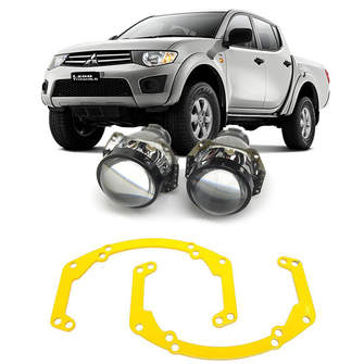 Ремкомплект для фар Mitsubishi L200 [2008-2016] для замены штатных линз на модули Hella 3R