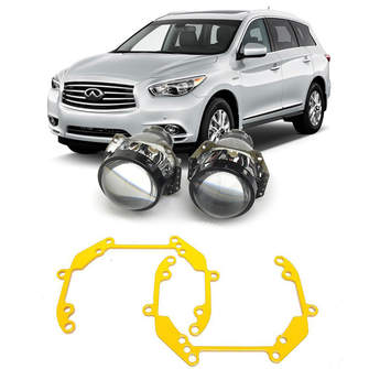 Ремкомплект для фар Infiniti JX35 [2012-2014] для замены штатных линз на модули Hella 3R