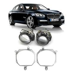 Ремкомплект для фар BMW 7-Series рестайлинг 5 поколение F01, F02, F04 [2012-2015] Hi Beam для замены штатных линз на модули Hella 3R