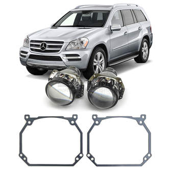 Ремкомплект для фар Mercedes-Benz GL X164 1 поколение 2006-2012 г.в. штатный ксенон для замены штатных линз на модули Hella 3R