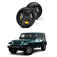 Светодиодные фары Criline Black Edition для Jeep Wrangler