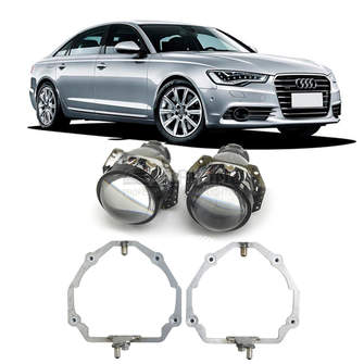 Ремкомплект для фар Audi A6 C7 до рестайлинг [2010-2014] для замены штатных линз, в секцию ближнего света
