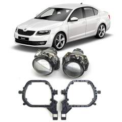 Ремкомплект для фар Skoda Octavia А7 [2012-2020] для замены штатных линз на модули Hella 3R