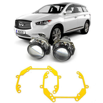 Ремкомплект для фар Infiniti QX60 [2013-2016] для замены штатных линз на модули Hella 3R
