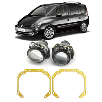 Ремкомплект для фар Renault Espace 4 поколение [2002-2010] для замены штатных линз на модули Hella 3R