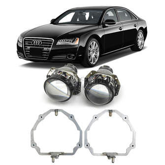 Ремкомплект для фар Audi A8 (D4) [2009-2013] для замены штатных линз на модули Hella 3R