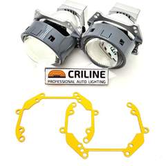 Bi-LED линзы для фар Инфинити G25/G37 [2008-2014] для замены штатных линз на светодиодные БИ-ЛЕД модули Criline T7 Trust Fire