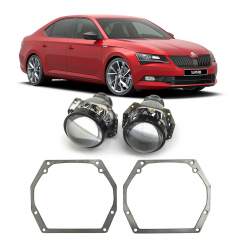 Ремкомплект для фар Skoda Superb 3 [2015-2019] для замены штатных линз на модули Hella 3R