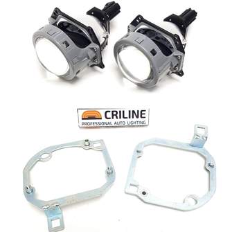 Светодиодные линзы в фары Lexus LX570 2007-2012 Hi-Beam биледы Aozoom A3 Max