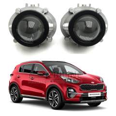 LED линзы в ПТФ Kia Sportage 4