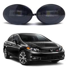 Светодиодные противотуманные фары с ДХО Honda Civic