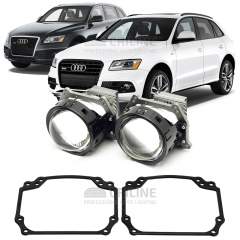 Линзы для фар Audi Q5 [2007-2017] для замены на светодиодные Би-ЛЕД модули