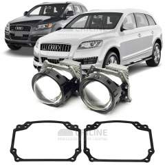 Линзы для фар Audi Q7 [2005-2015] для замены на светодиодные Би-ЛЕД модули