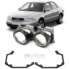 Линзы для фар Audi A4 B5 [1995-2001] для замены на светодиодные Би-ЛЕД модули