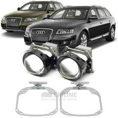 Линзы для фар Audi A6 Allroad II (C6) [2006-2012] AFS для замены на светодиодные Би-ЛЕД модули