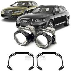 Линзы для фар Audi A6 Allroad Quattro [2006-2012] для замены на светодиодные Би-ЛЕД модули