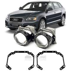Линзы для фар Audi A3 [2008-2013] для замены на светодиодные Би-ЛЕД модули