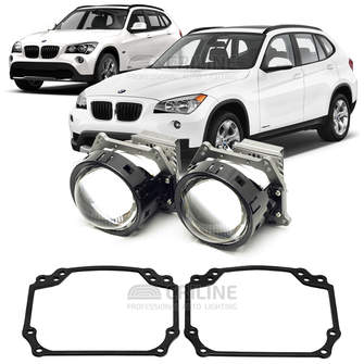 Линзы для фар BMW X1 E84 [2009-2015] для замены на светодиодные Би-ЛЕД модули