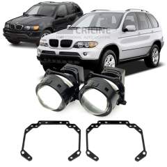 Линзы для фар BMW X5 E53 [1999-2006] для замены на светодиодные Би-ЛЕД модули