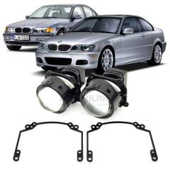 Линзы для фар BMW 3 Series Е46 [1998-2007] для замены на светодиодные Би-ЛЕД модули