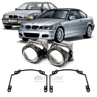 Линзы для фар BMW 3 Series IV (E46) [1998-2006] фары Bosch для замены на светодиодные Би-ЛЕД модули