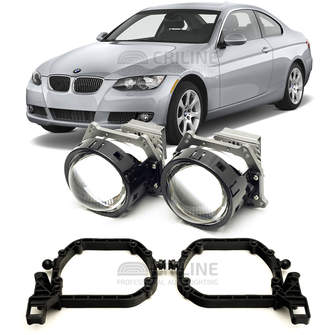 Линзы для фар BMW 3-Series V (E92) дорестайл [2006-2010] для замены на светодиодные Би-ЛЕД модули