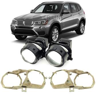 Линзы для фар BMW X3 F25 рестайл [2014-2017] ксенон для замены на светодиодные Би-ЛЕД модули