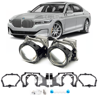 Линзы для фар BMW 7-Series VI (G11/G12) рестайл [2019-2023] LowBeam AFS для замены на светодиодные Би-ЛЕД модули