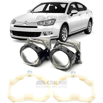 Линзы для фар Citroen C5 [2007-2016] AFS для замены на светодиодные Би-ЛЕД модули