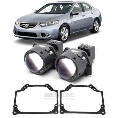 Линзы для фар Honda Accord 8 рестайл [2011-2013] для замены на светодиодные Би-ЛЕД модули
