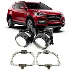 Линзы для фар Hyundai Santa Fe 3 рестайл [2015-2019] AFS для замены на светодиодные Би-ЛЕД модули