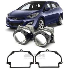 Линзы для фар Hyundai i30 [2011-2015] для замены на светодиодные Би-ЛЕД модули