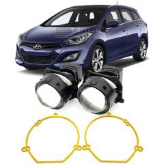 Линзы для фар Hyundai i30 (GD [2011-2015] для замены на светодиодные Би-ЛЕД модули