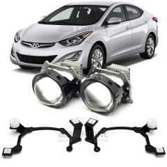 Линзы для фар Hyundai Elantra V рестайл [2013-2016] для замены на светодиодные Би-ЛЕД модули