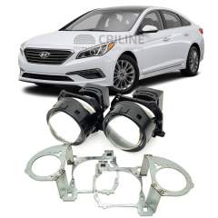 Линзы для фар Hyundai Sonata (LF) дорестайл [2014-2017] для замены на светодиодные Би-ЛЕД модули