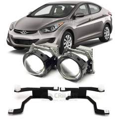 Линзы для фар Hyundai Elantra [2010-2015] для замены на светодиодные Би-ЛЕД модули