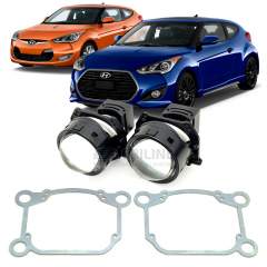 Линзы для фар Hyundai Veloster [2011-2018] для замены на светодиодные Би-ЛЕД модули