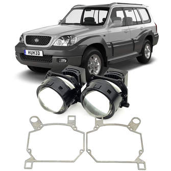 Линзы для фар Hyundai Terracan [2001-2007] для замены на светодиодные Би-ЛЕД модули