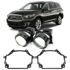 Линзы для фар Infiniti QX60 [2012-2016] для замены на светодиодные Би-ЛЕД модули