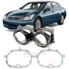 Линзы для фар Infiniti G (G25/G35/G37) [2006-2013] AFS для замены на светодиодные Би-ЛЕД модули