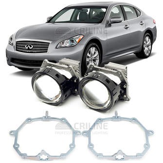 Линзы для фар Infiniti M (M25/M37/M56) [2010-2013] AFS для замены на светодиодные Би-ЛЕД модули