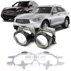 Линзы для фар Infiniti FX37 [2010-2013] AFS для замены на светодиодные Би-ЛЕД модули