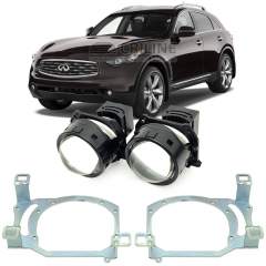 Линзы для фар Infiniti FX35 [2008-2012] для замены на светодиодные Би-ЛЕД модули