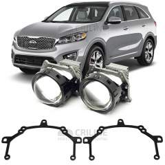 Линзы для фар Kia Sorento III [2014-2018] для замены на светодиодные Би-ЛЕД модули