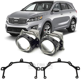 Линзы для фар Kia Sorento III [2014-2018] для замены на светодиодные Би-ЛЕД модули