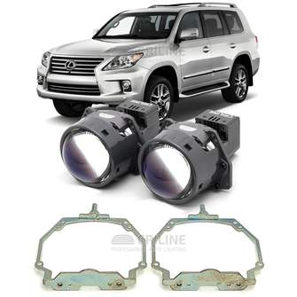 Линзы для фар Lexus LX570 [2012-2014] AFS для замены на светодиодные Би-ЛЕД модули