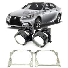 Линзы для фар Lexus IS200/250/300 [2013-2016] Low для замены на светодиодные Би-ЛЕД модули