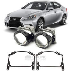 Линзы для фар Lexus IS200/250/300 [2013-2016] Low для замены на светодиодные Би-ЛЕД модули